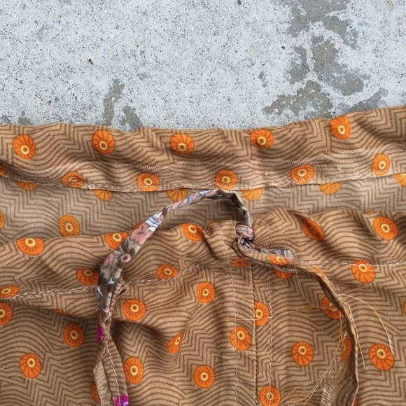 Brown Geo Print Salwar Pants - Picture 3 of 6